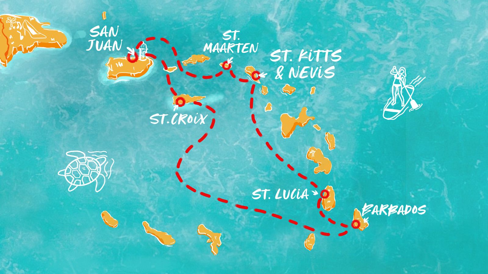 Valiant New Year's Ahoy! Itinerary Map